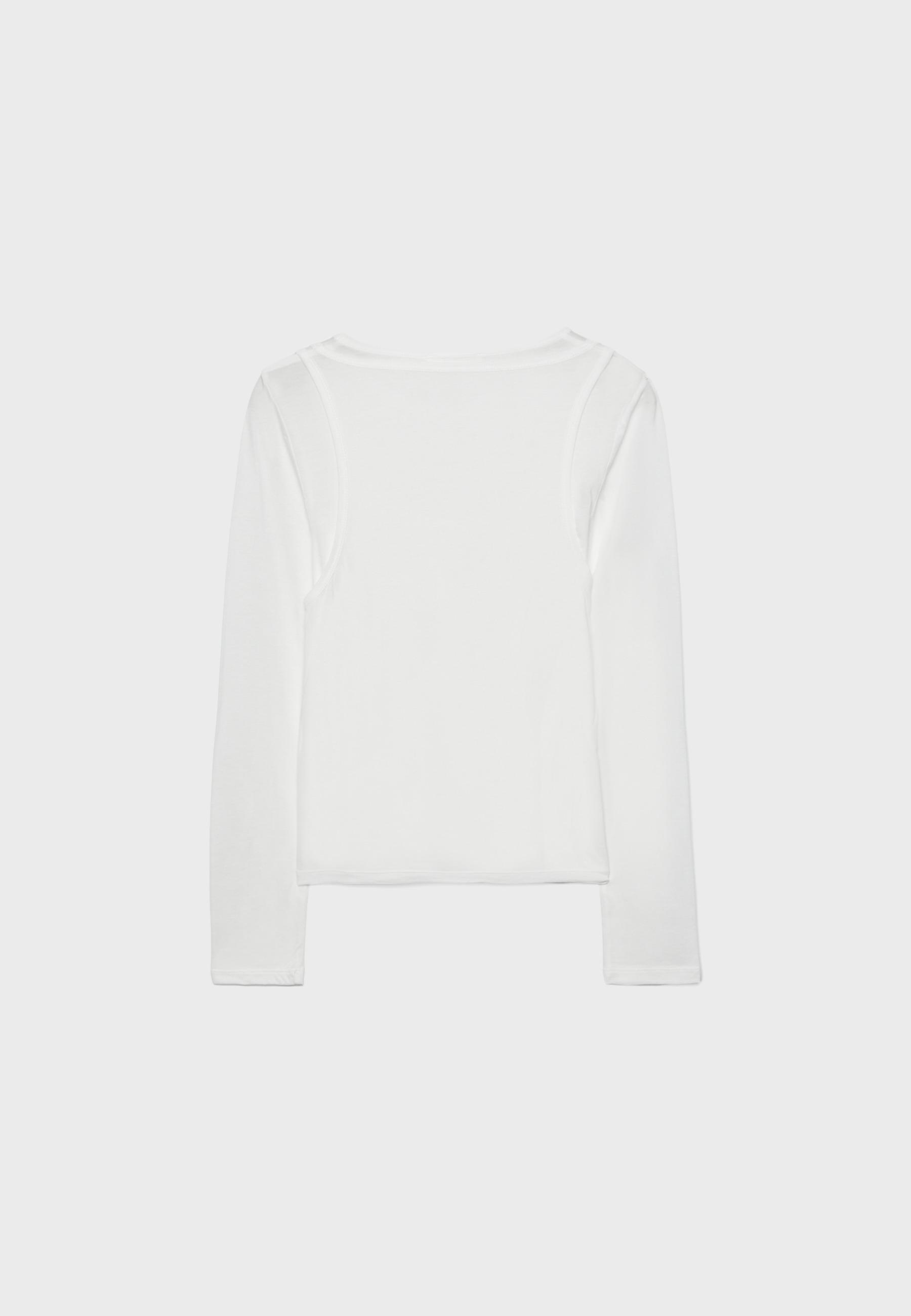 Ecocell double garment T-shirt — White
