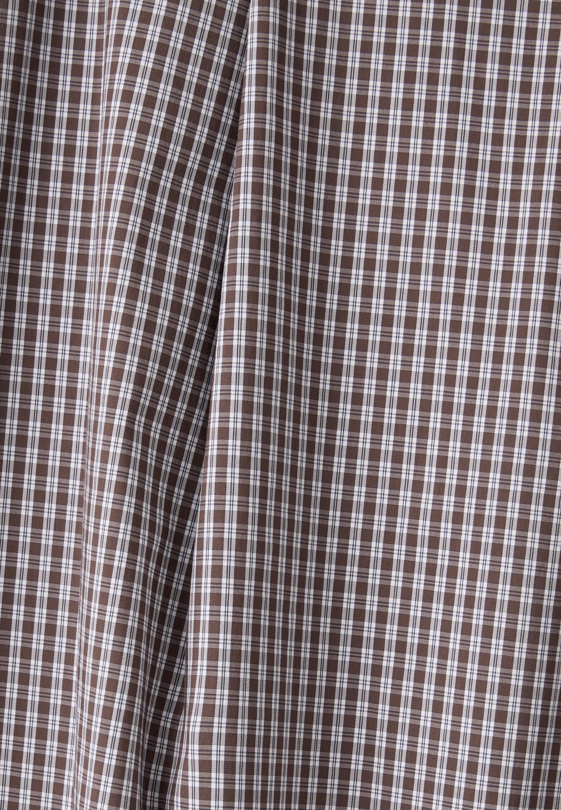 Checked balloon trousers — Brown
