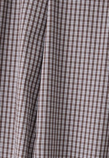 Check balloon trousers — Brown 9