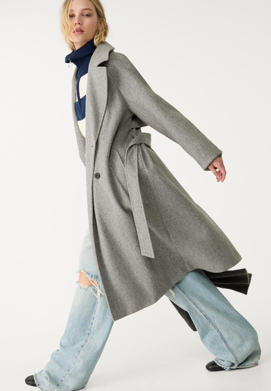 Soft-touch trench coat