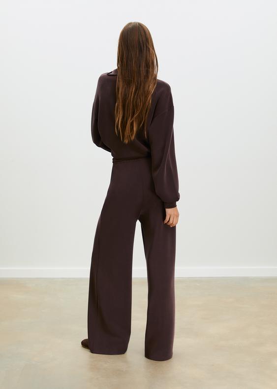 pantalon jogger palazzo tacto suave