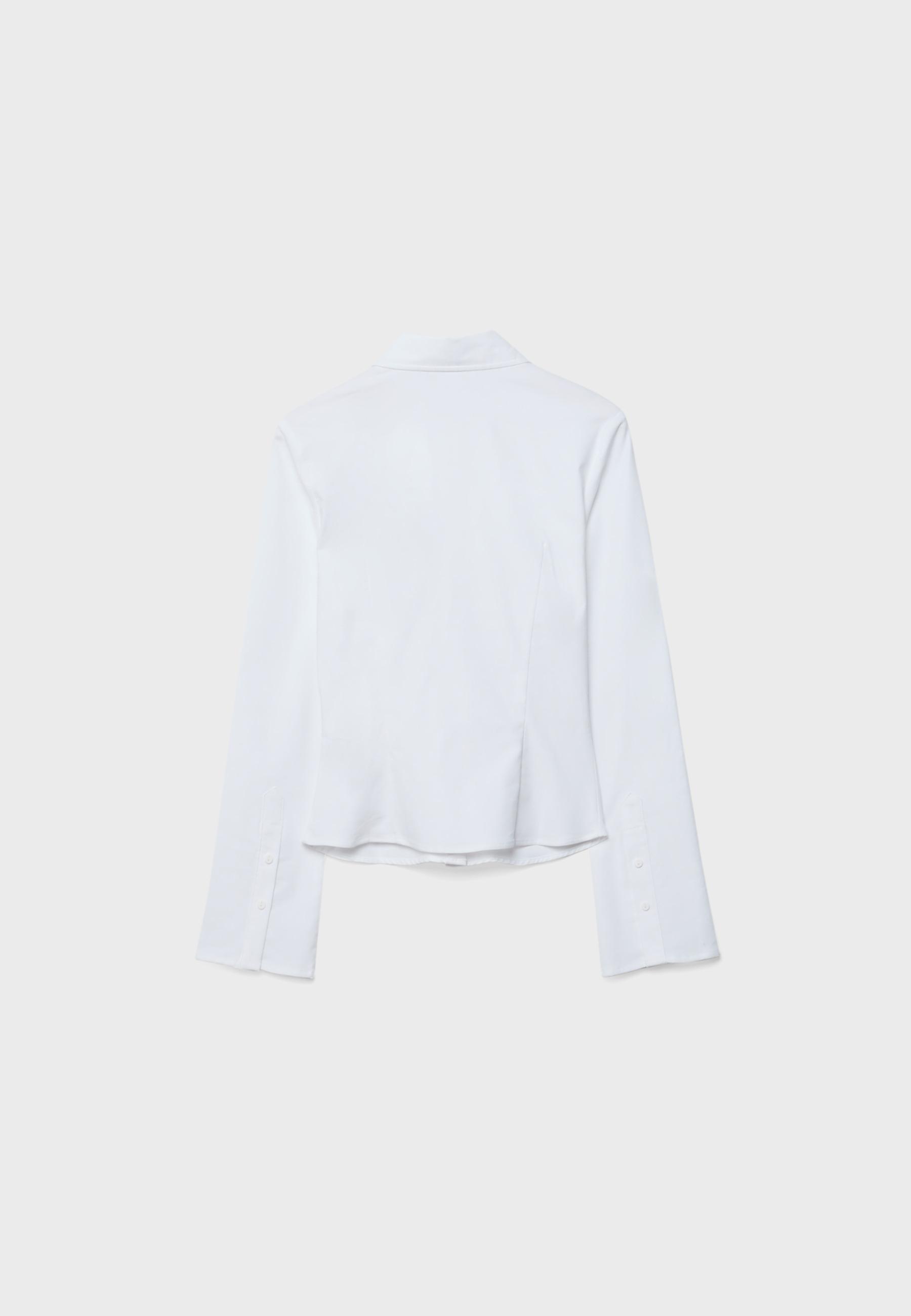 Bengaline gathered shirt — White