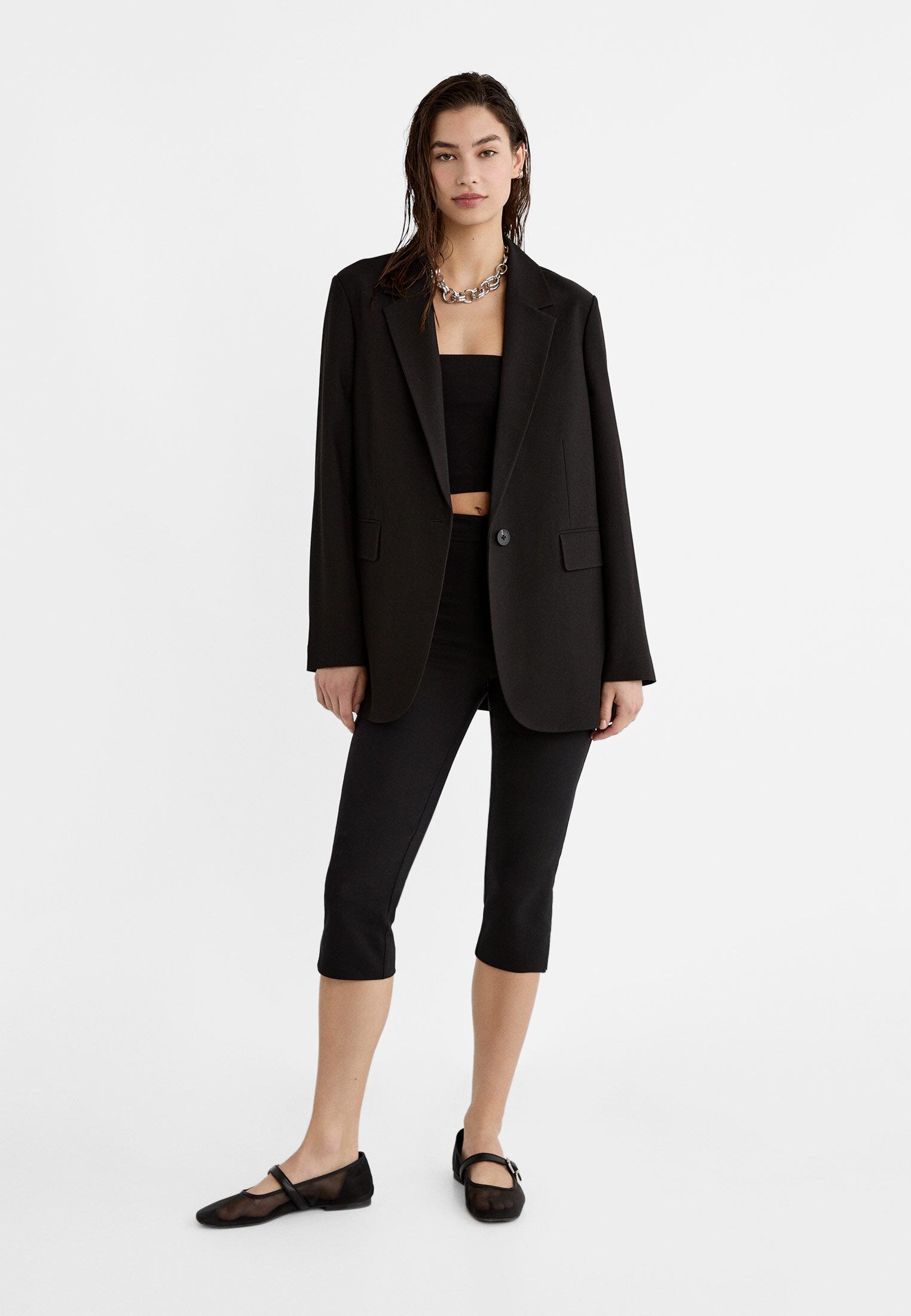 Regular fit blazer — Black