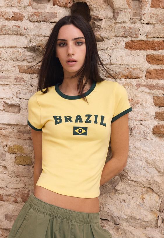 camiseta manga corta print
