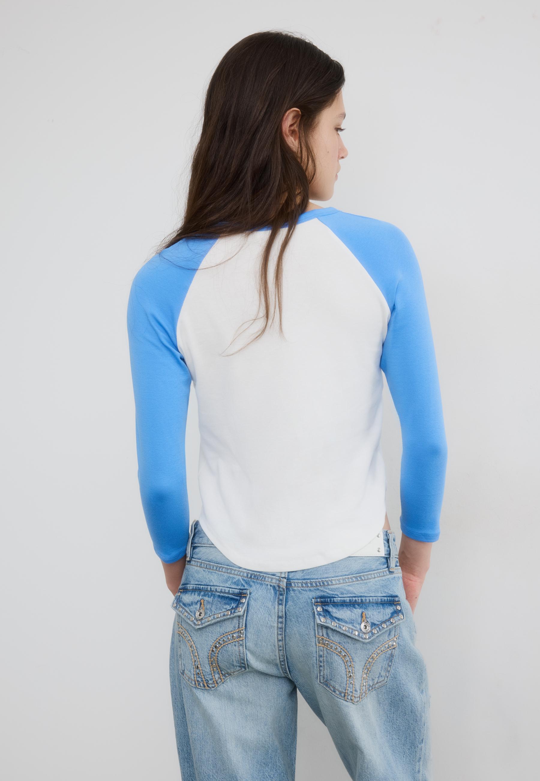 Baseball T-shirt — Royal blue