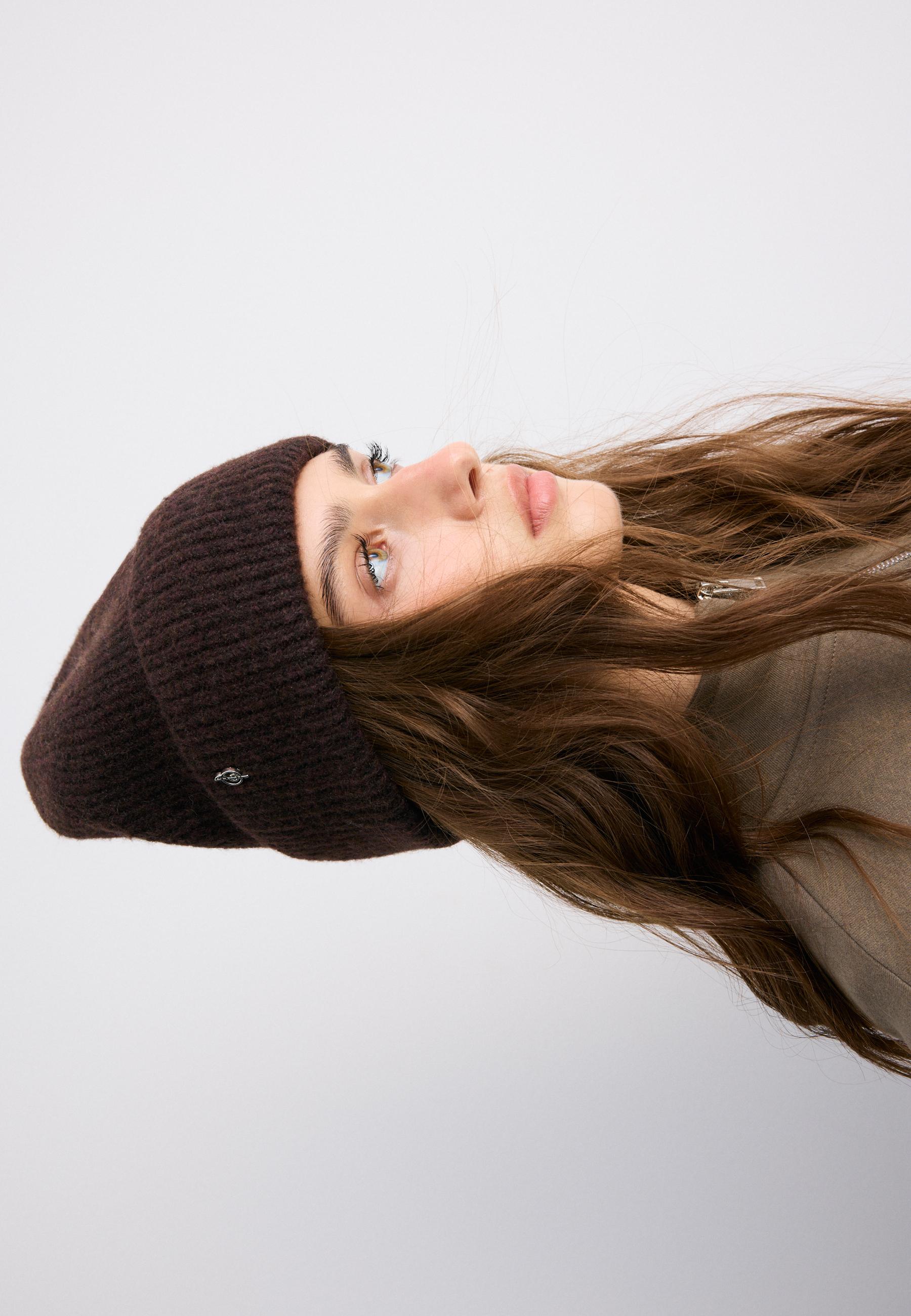 Basic knit hat — Brown