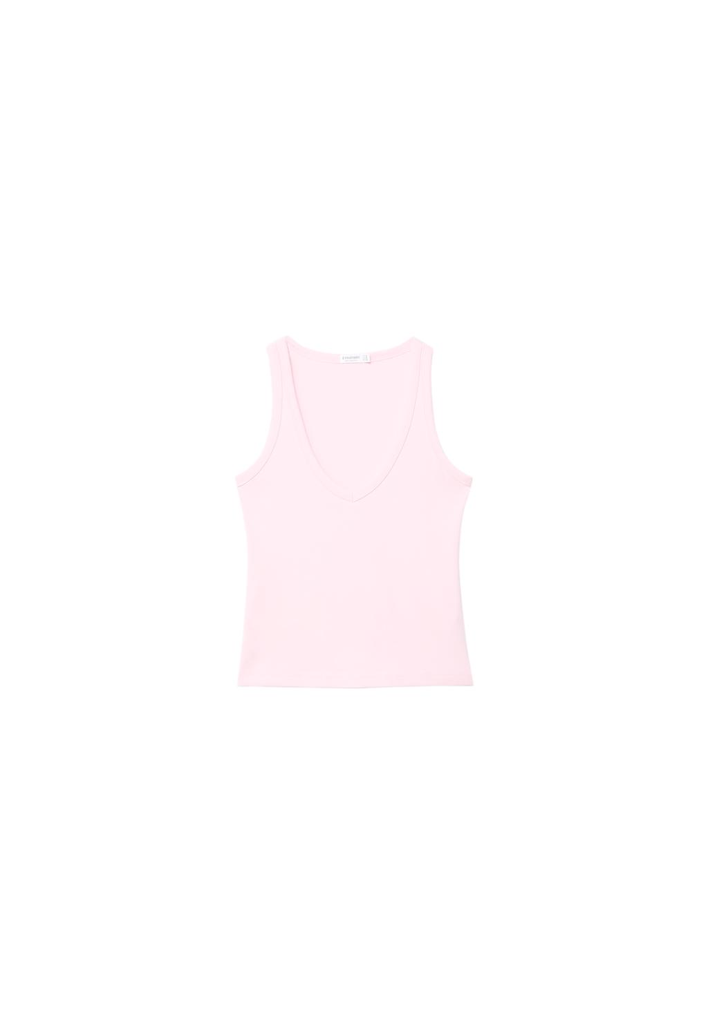 T-shirt dos nageur col en v