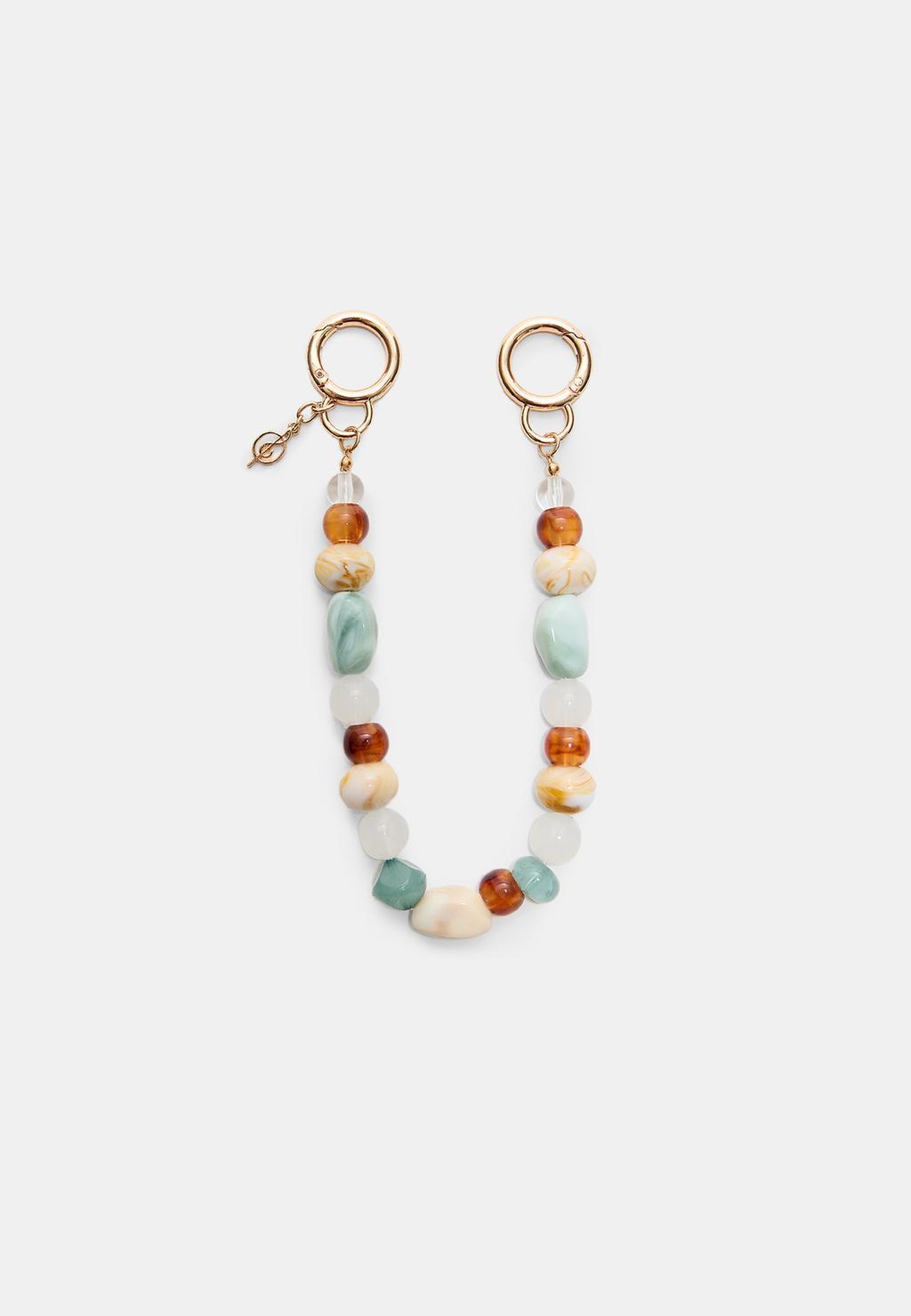 Llavero charm abalorios