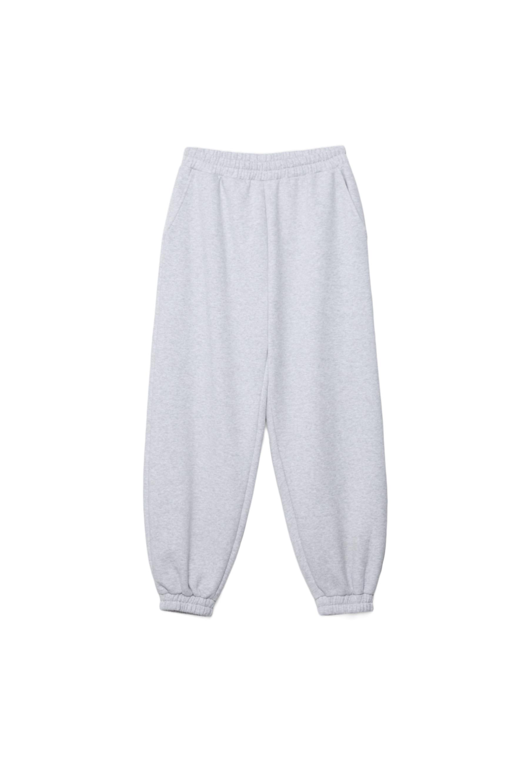 Boyfriend jogger trousers — Grey melange