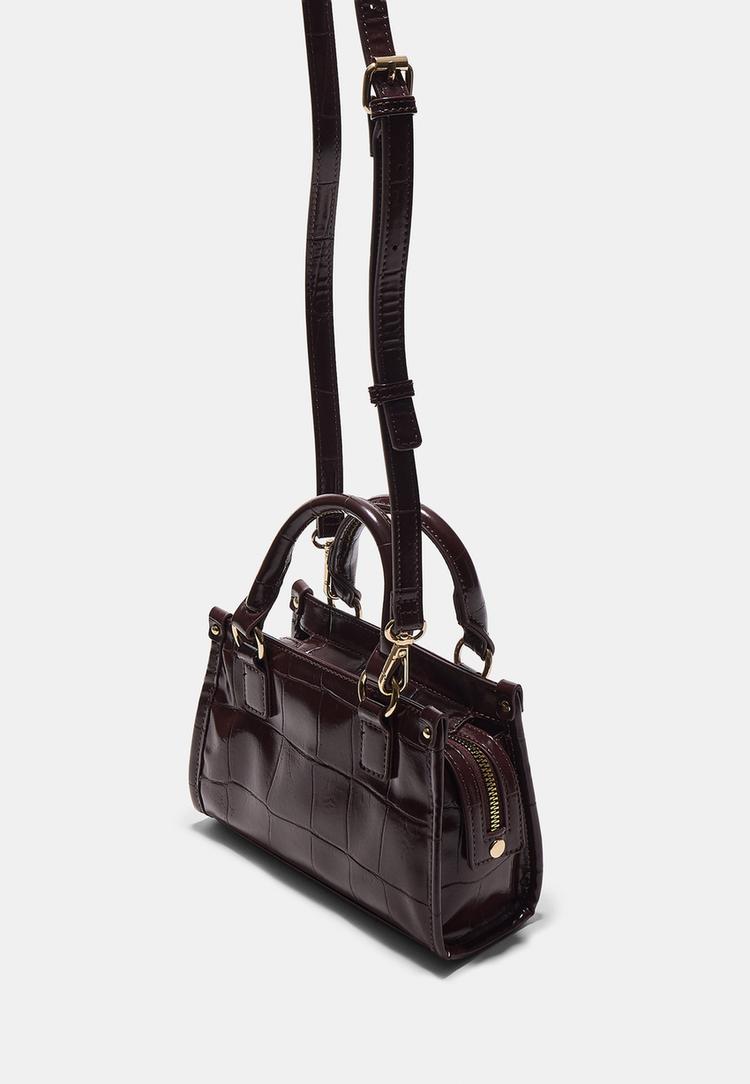 bolso bandolera mini tote efecto coco