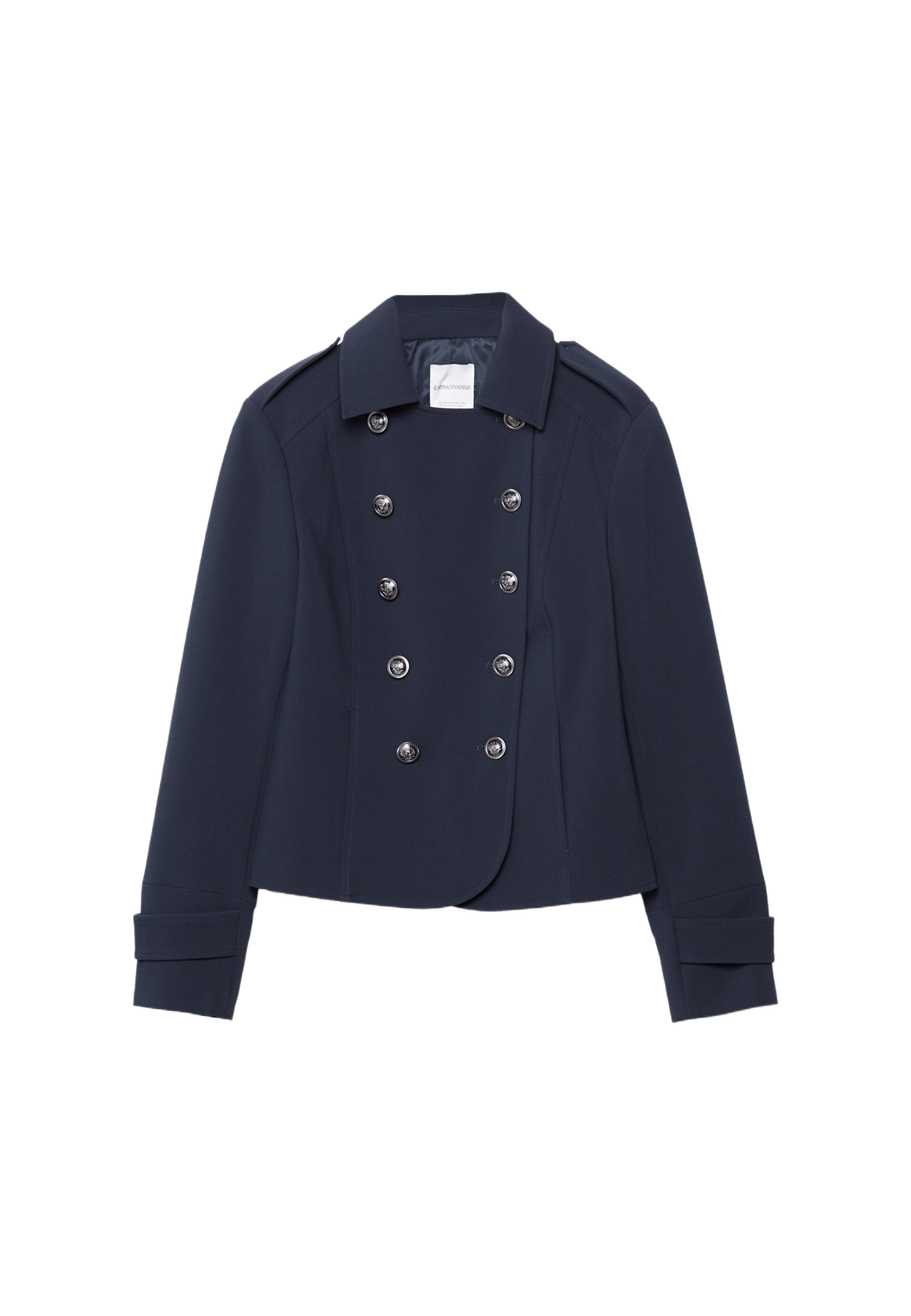 Blazer with engraved buttons — Navy blue