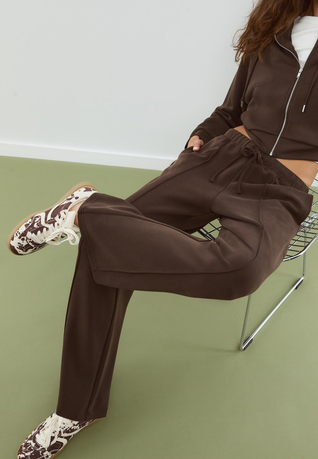 Printed faux fur trainers