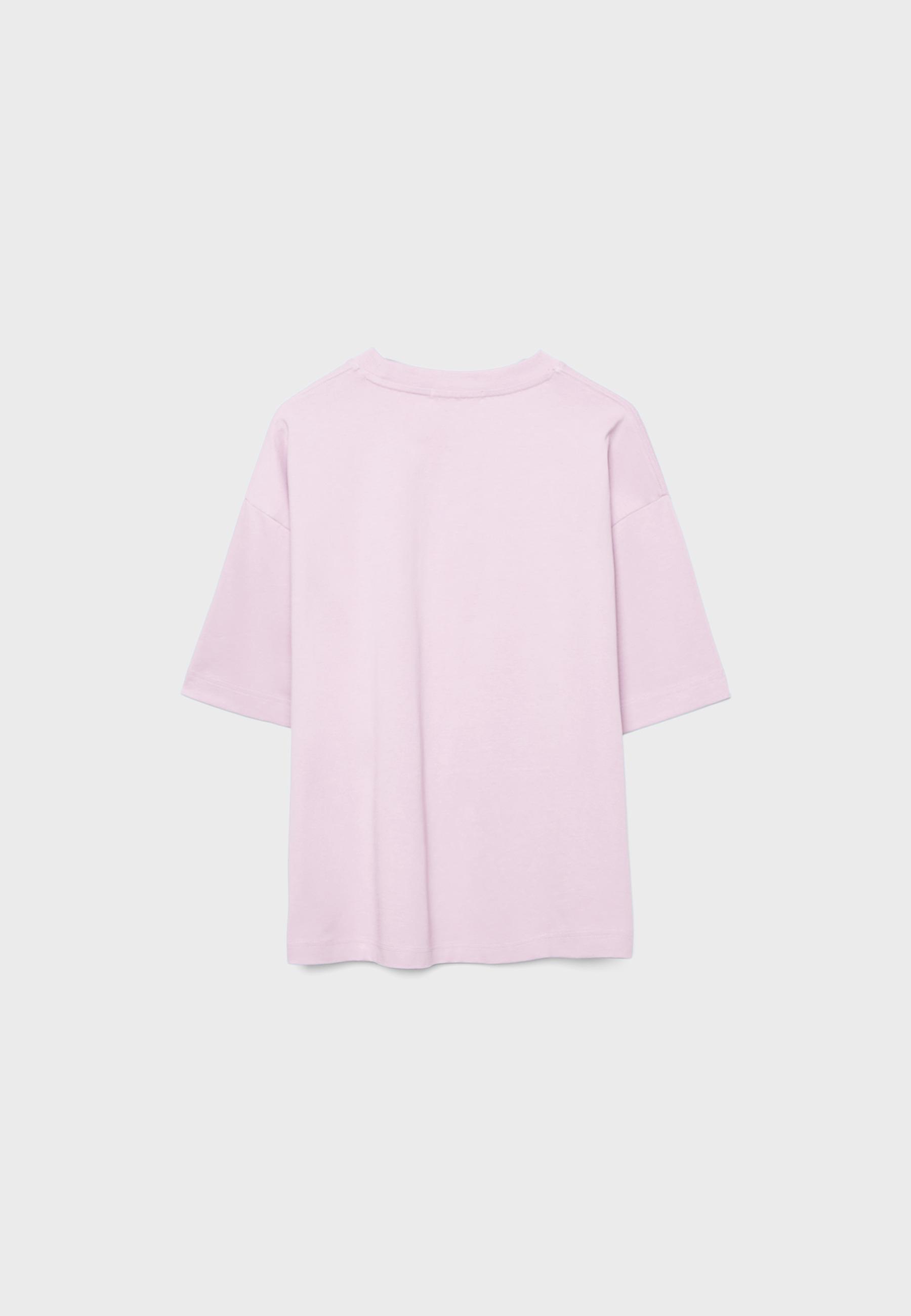 Oversize short sleeve T-shirt — Pastel pink