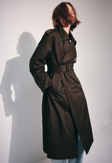 Long basic trench coat — Brown 2