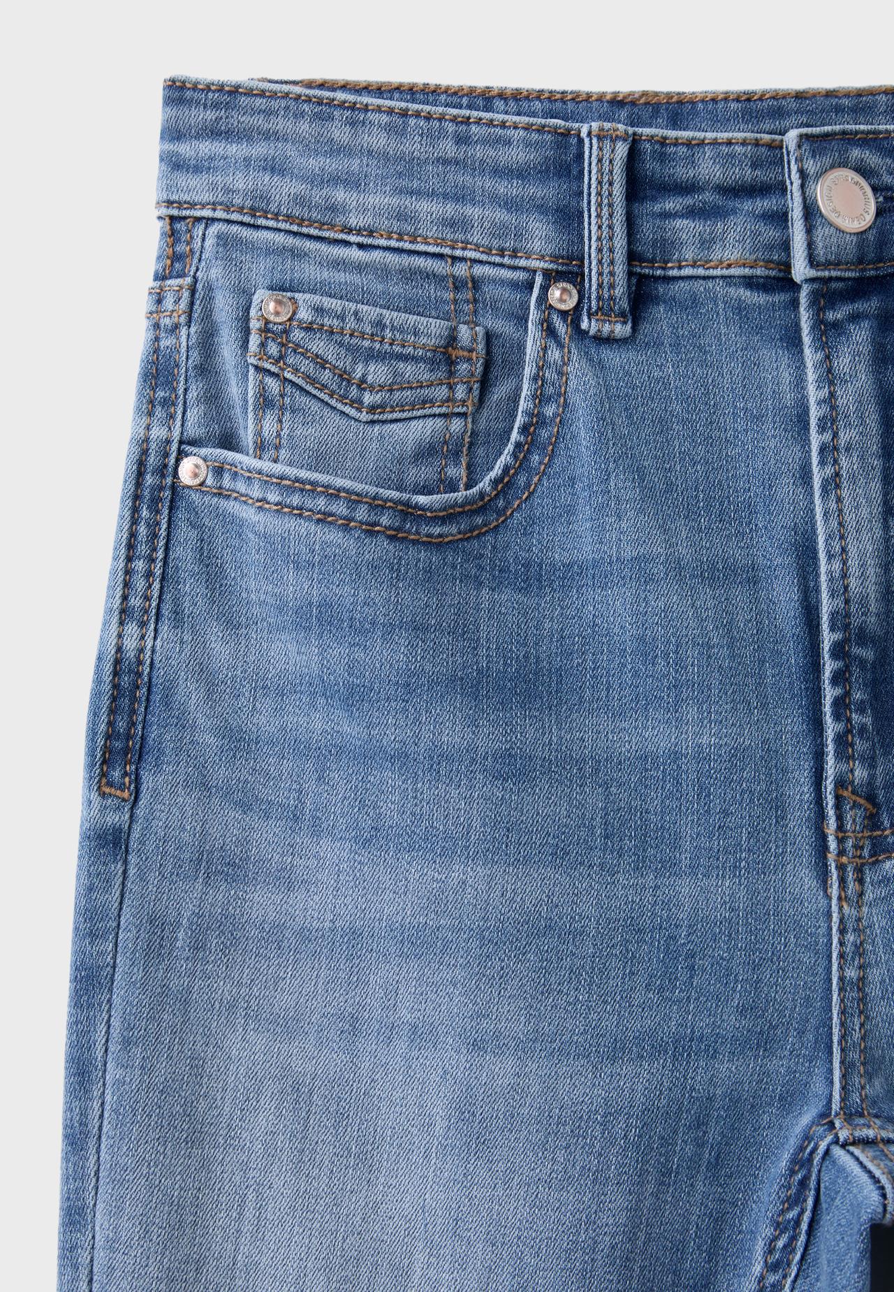 D07 High-waist skinny jeans — MEDIUM LIGHT BLUE DENIM