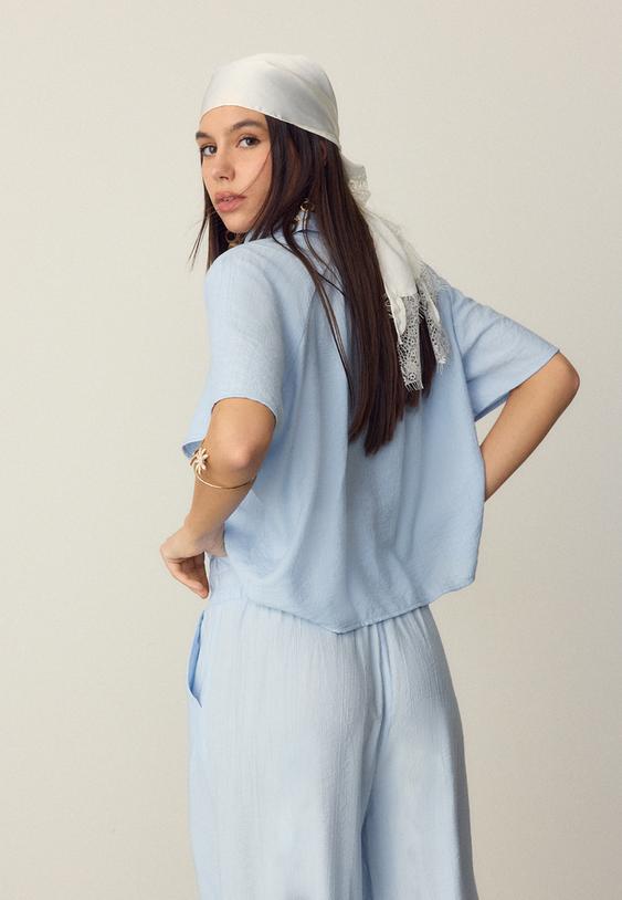 camisa fluida botones