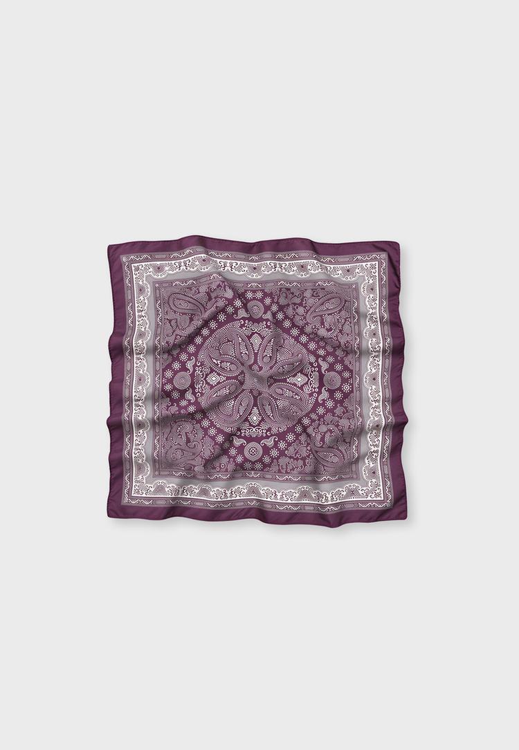 Small paisley scarf — Burgundy