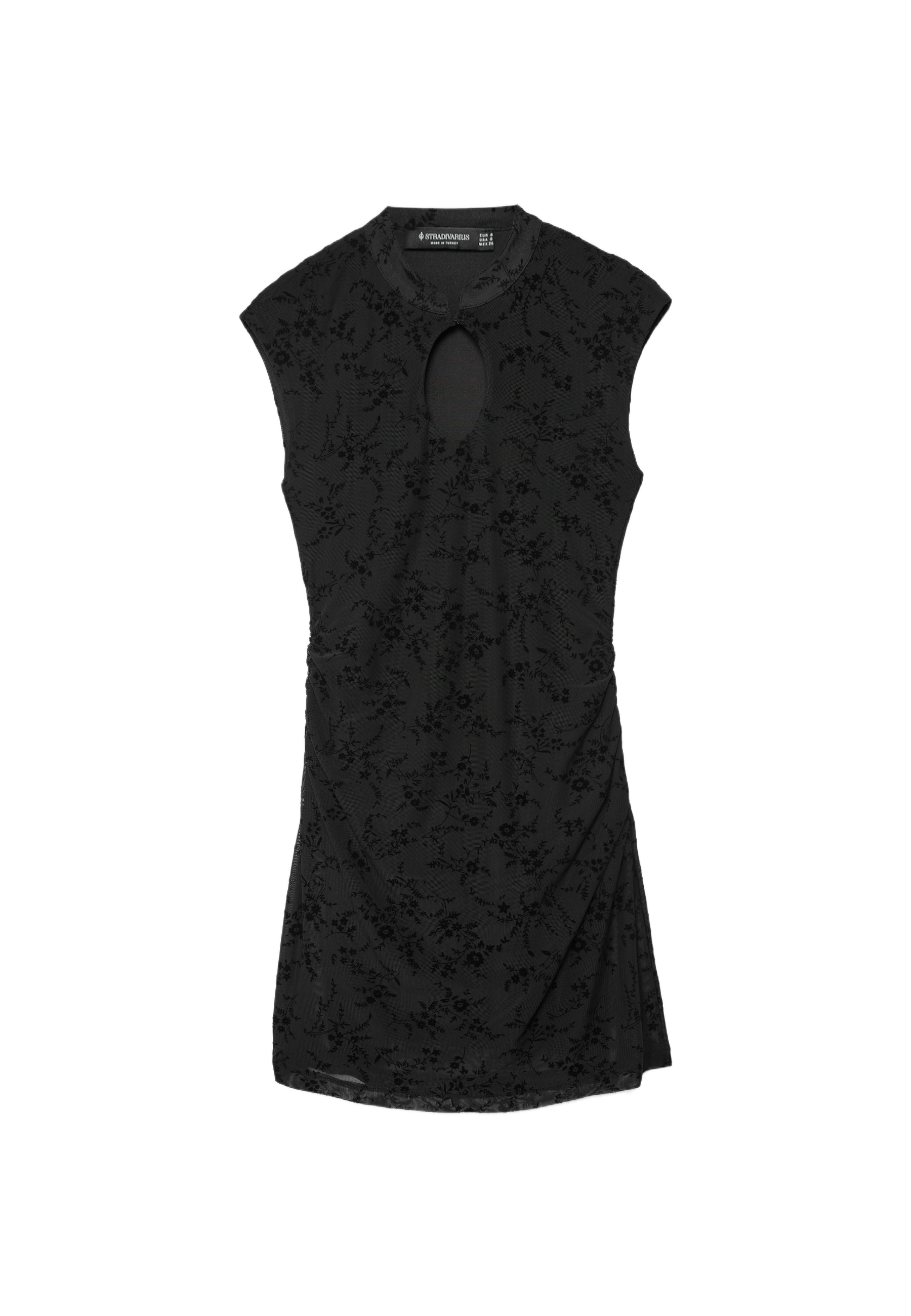 Short qipao style dress — Black