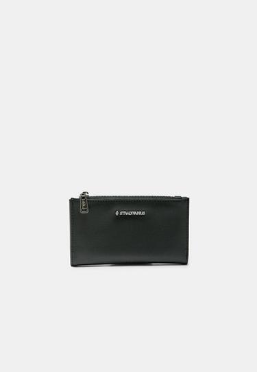 Basic zip-up purse — Black 1