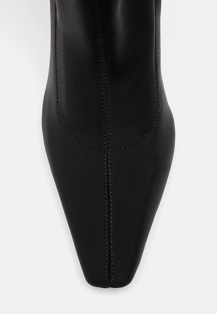 botas tacon fino efecto neopreno