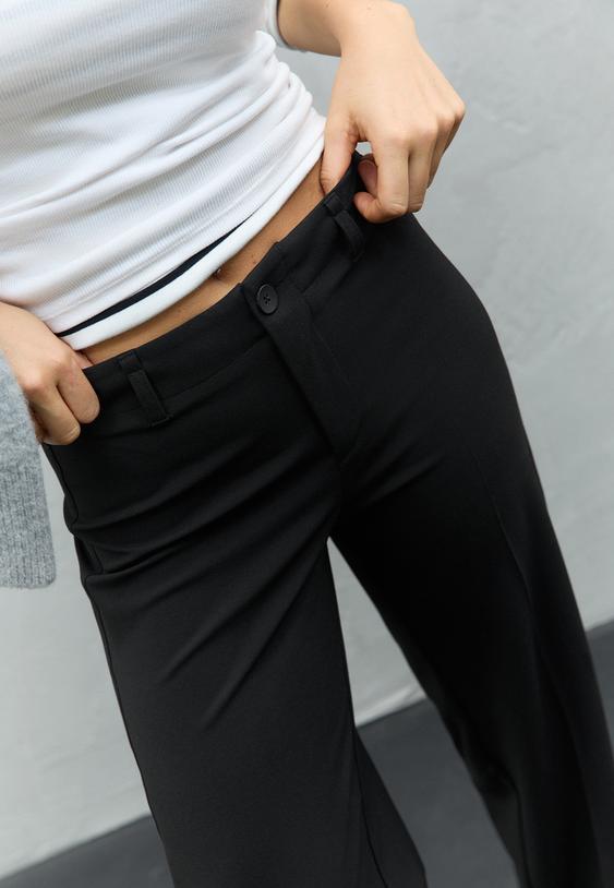 pantaloni eleganti dritti slim