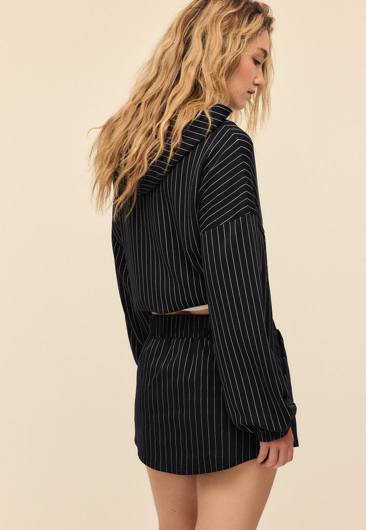 broekrok met krijtstreep