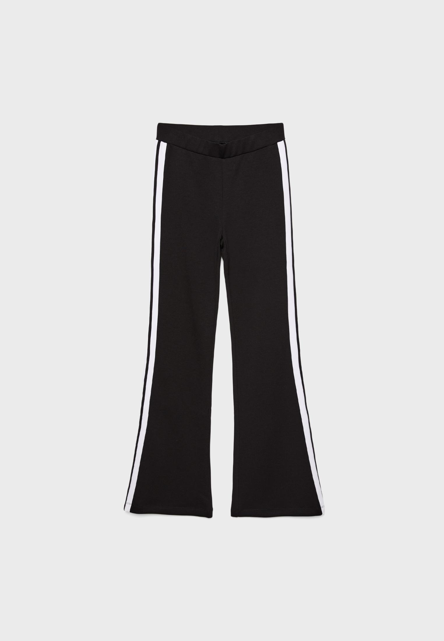 Flared side stripe trousers Women s fashion Stradivarius United Kingdom