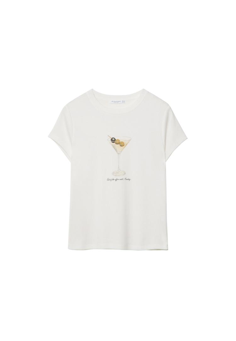 Desenli vücuda oturan t-shirt_6