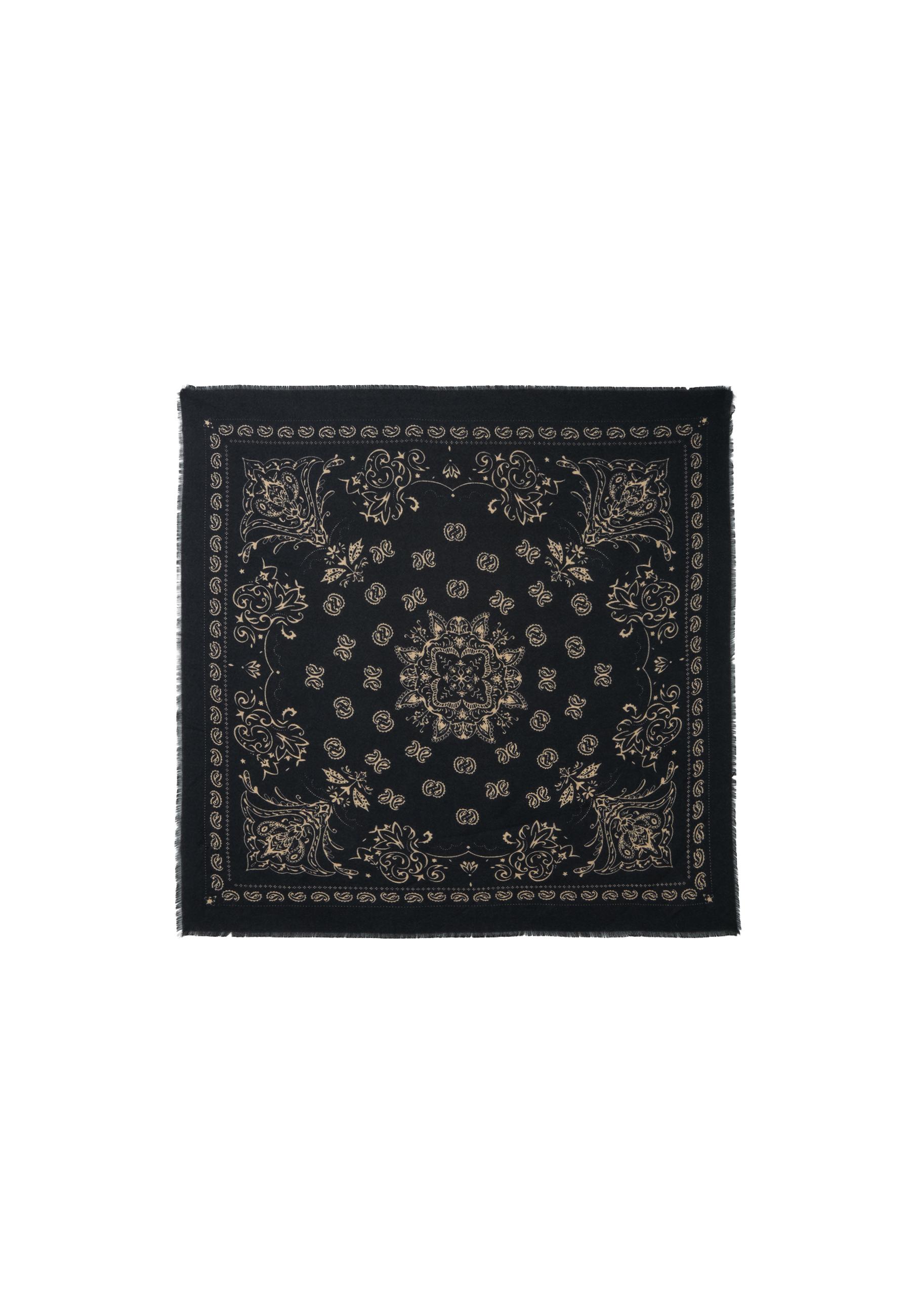 Cashmere-effect scarf — Black