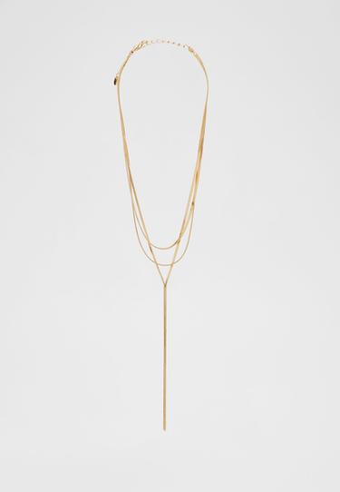 Long multi-chain necklace — Gold 3