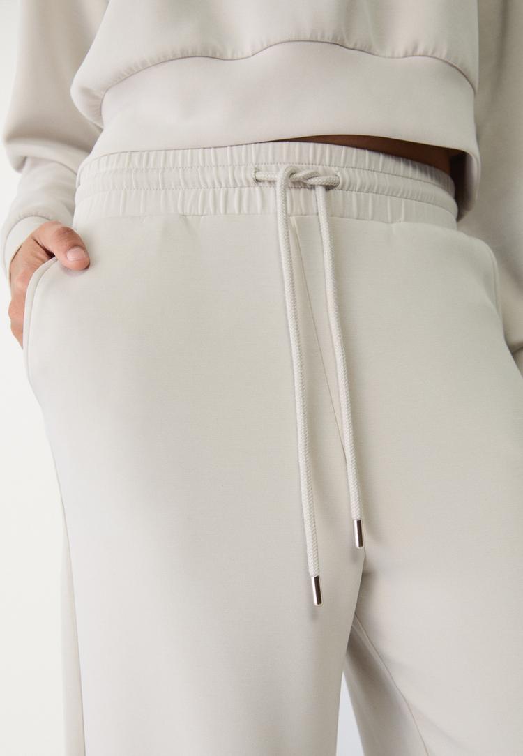 pantalon culotte fluido tacto suave