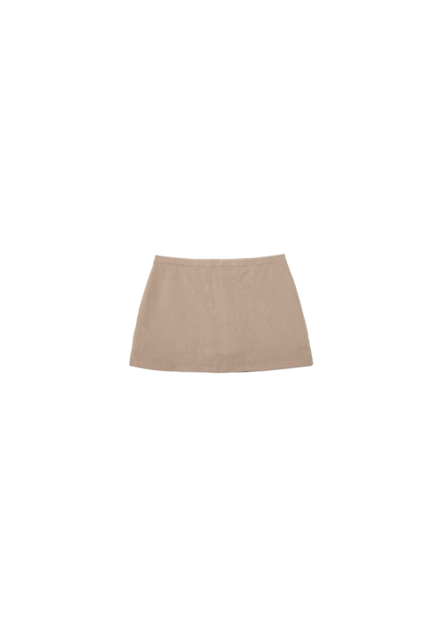 Basic knit skort — Beige