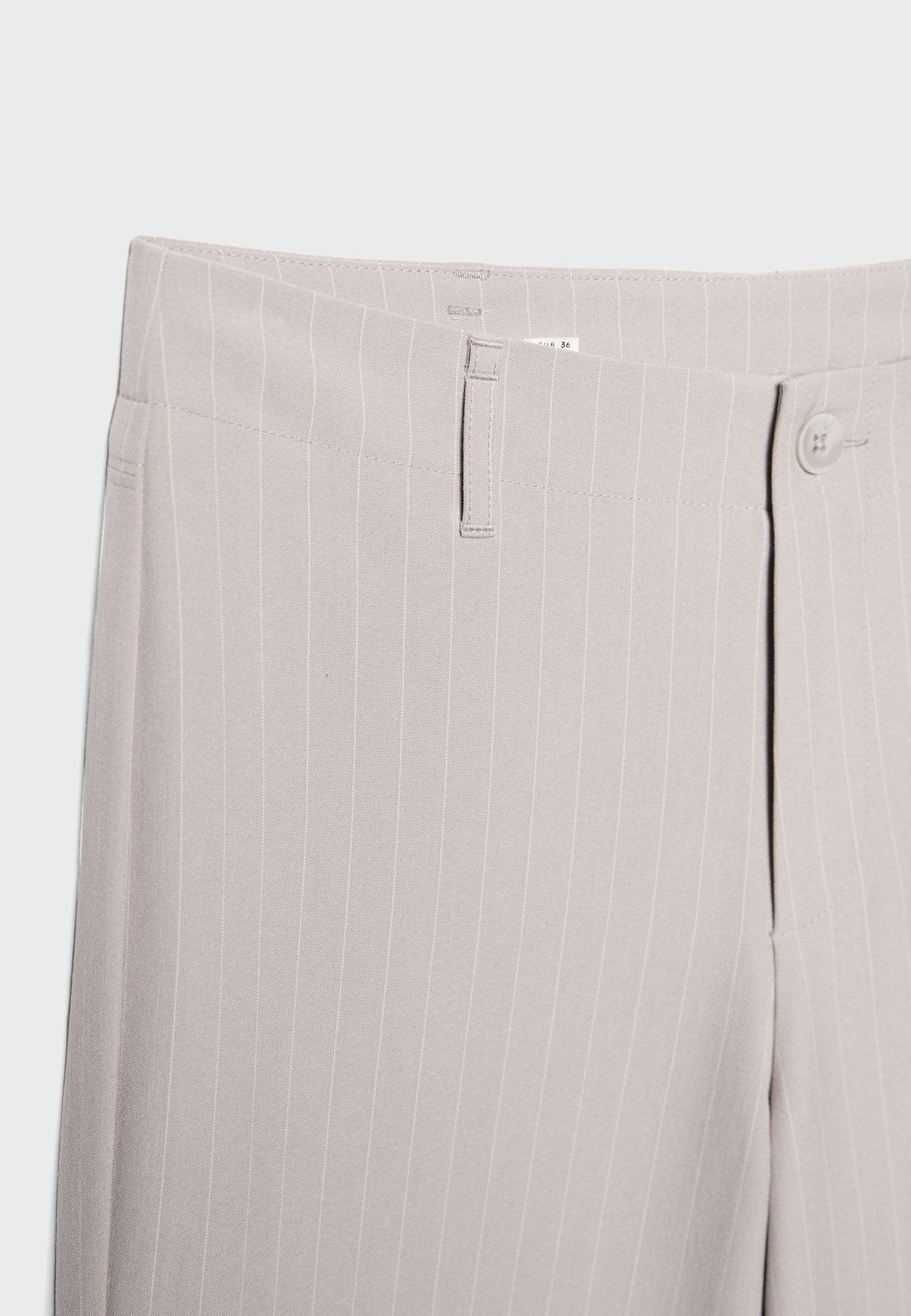 Dar kesim düz paça klasik pantolon - Görsel 8