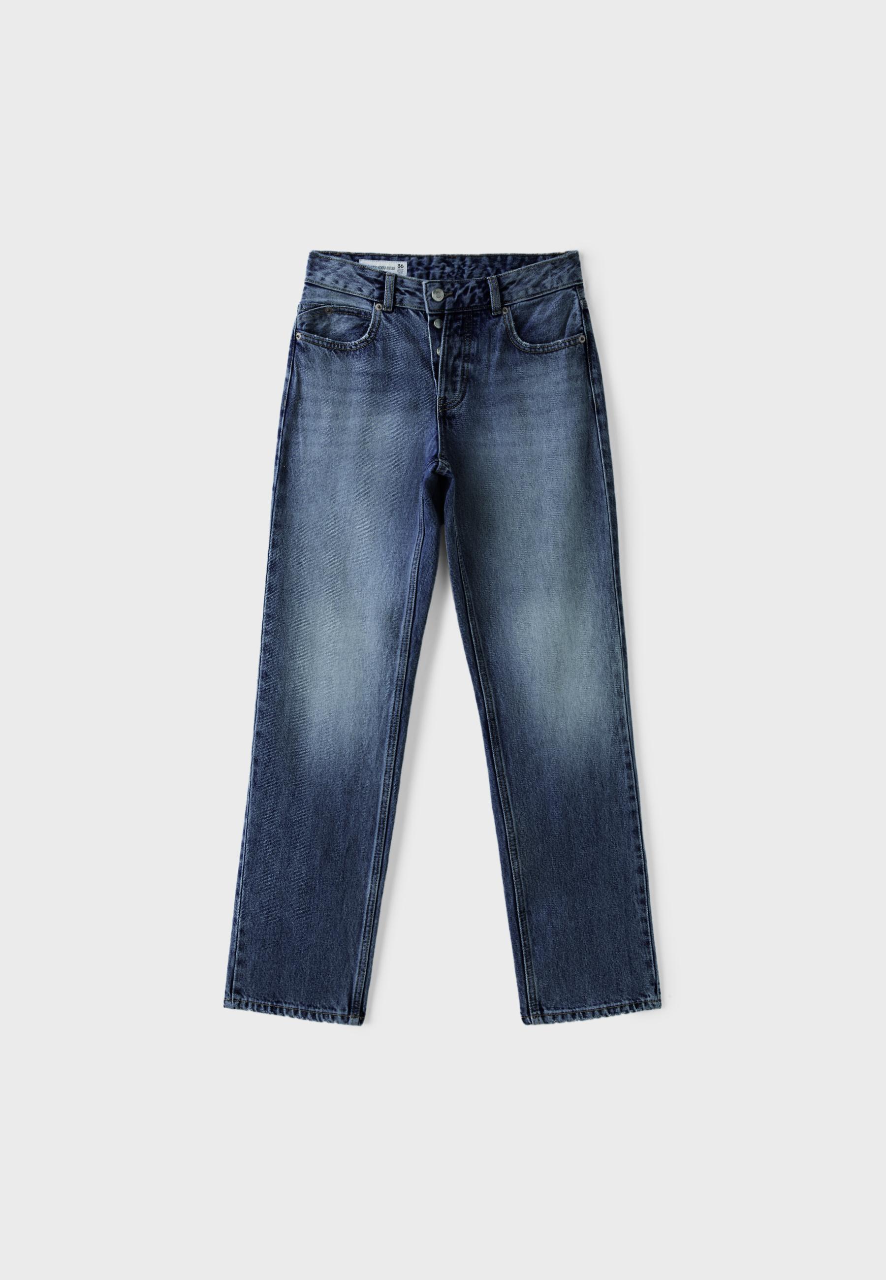 Slim straight fit jeans — MEDIUM DENIM WASH