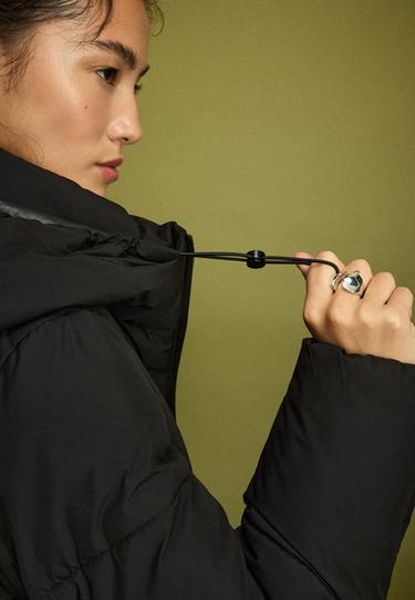 Basic padded coat — Black 7