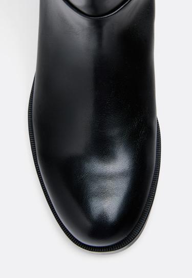 Buckle riding boots — BLACK  4