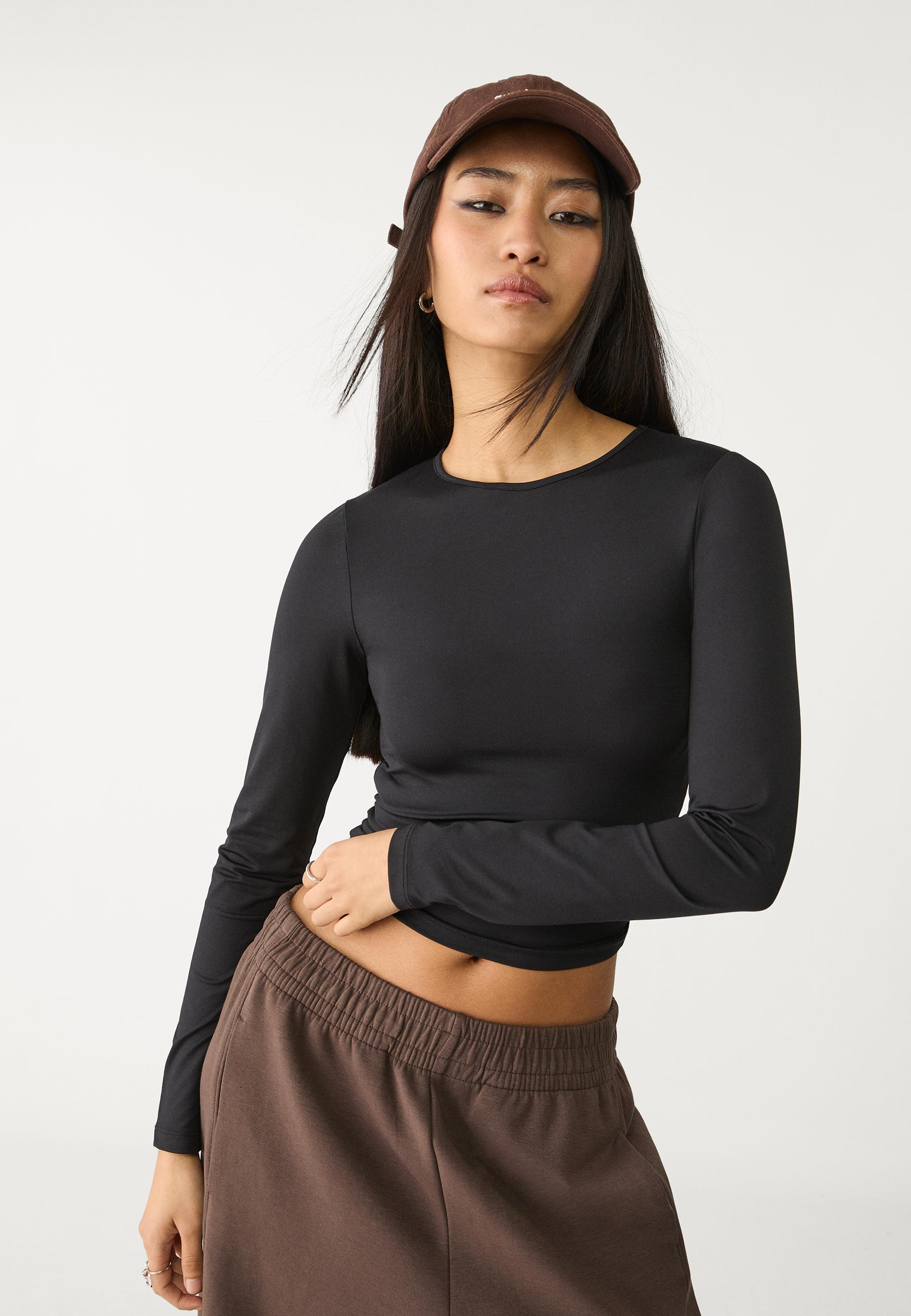 Long sleeve polyamide T-shirt - Women's fashion