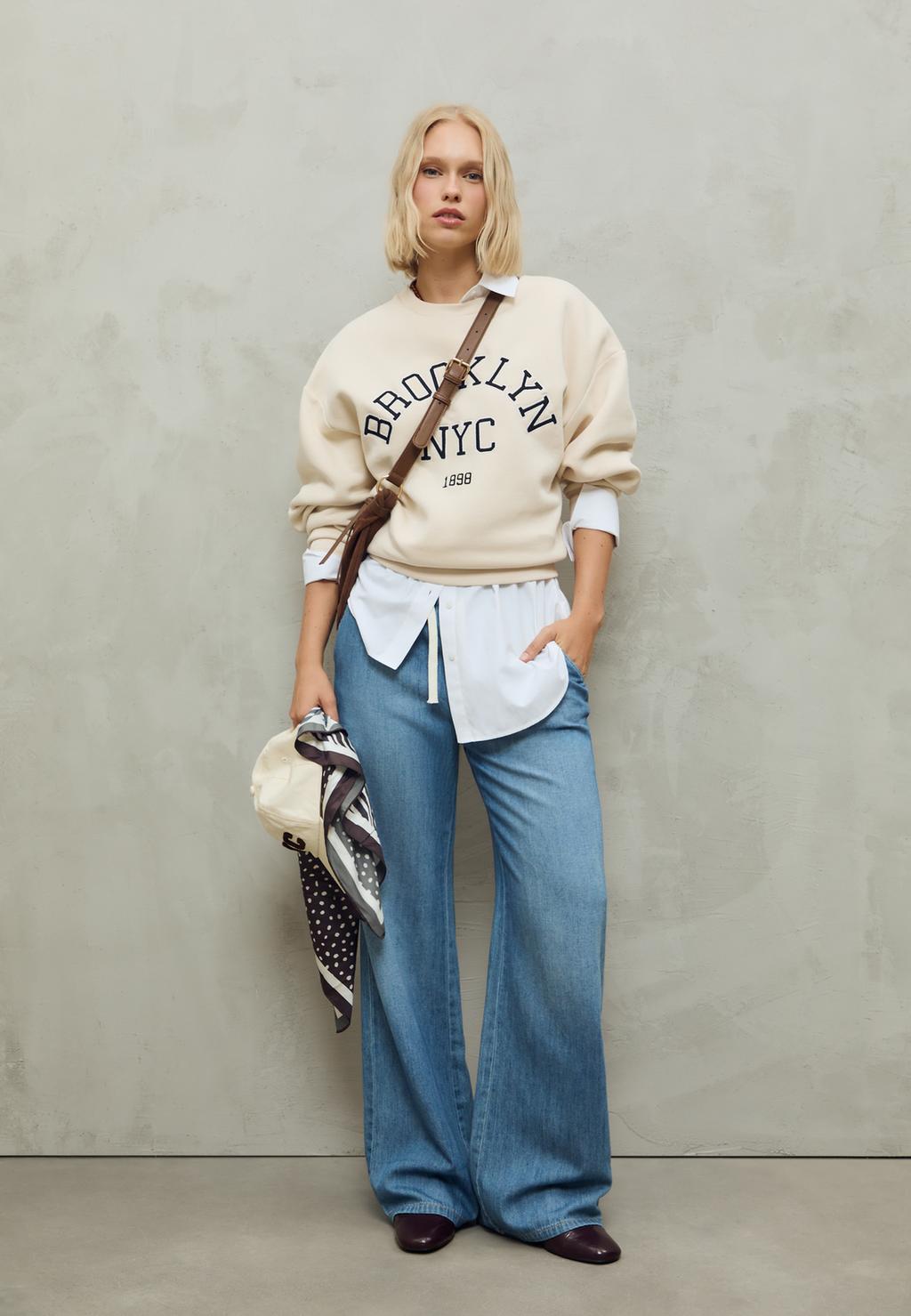Embroidered sweatshirt