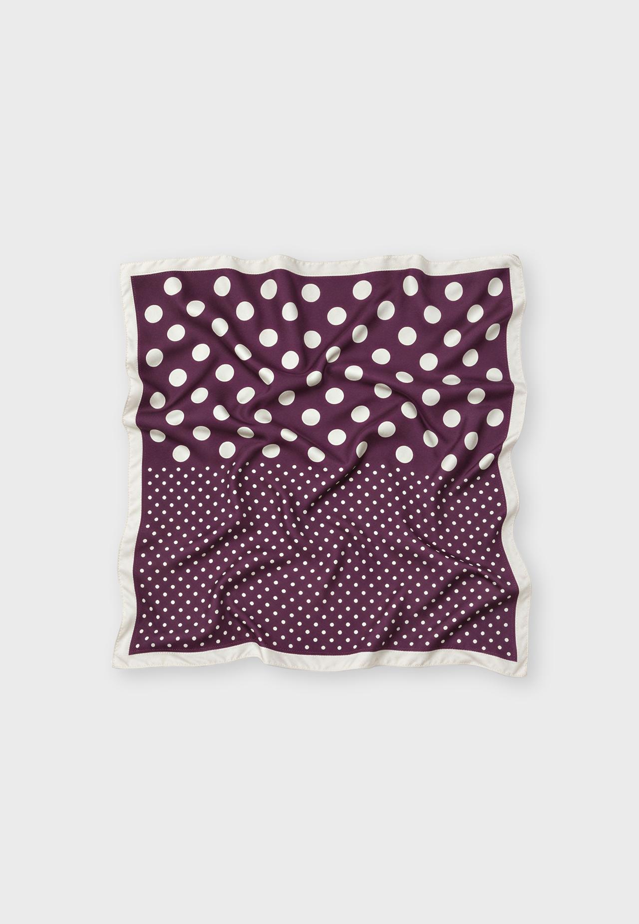 Polka dot scarf — Burgundy