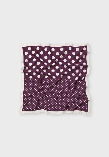 Polka dot scarf — Burgundy 1