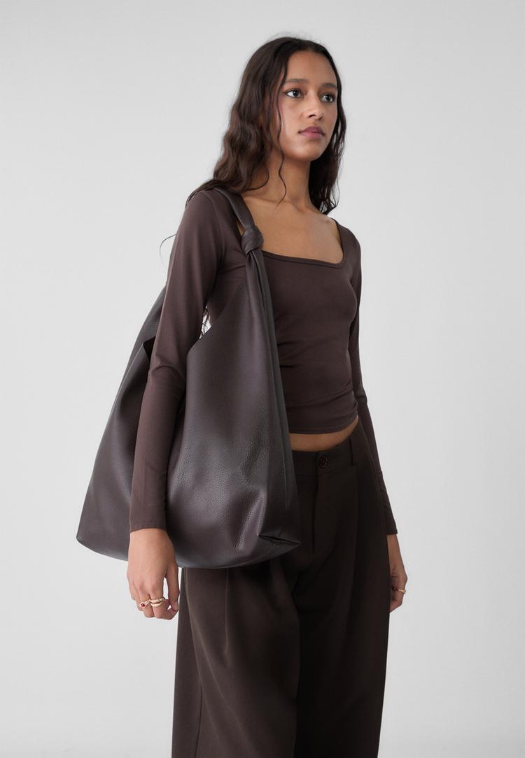 bolso de hombro nudos