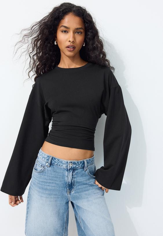 tshirt manches longues taille ajustee