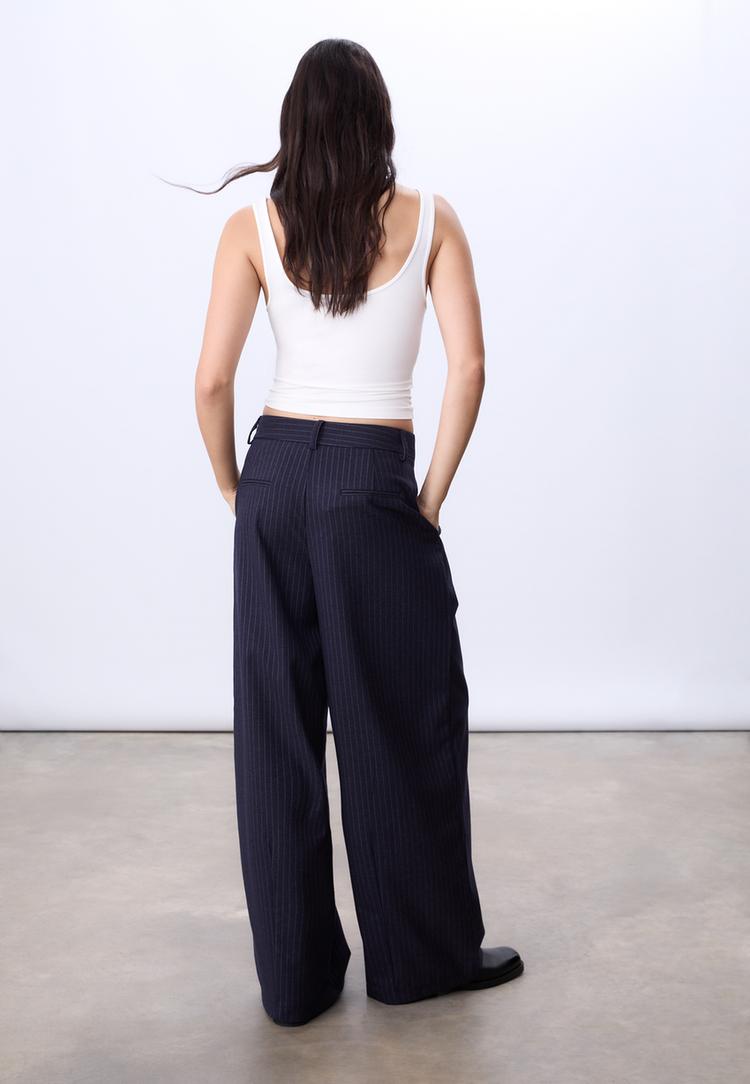 pantalon vestir pinza rayas