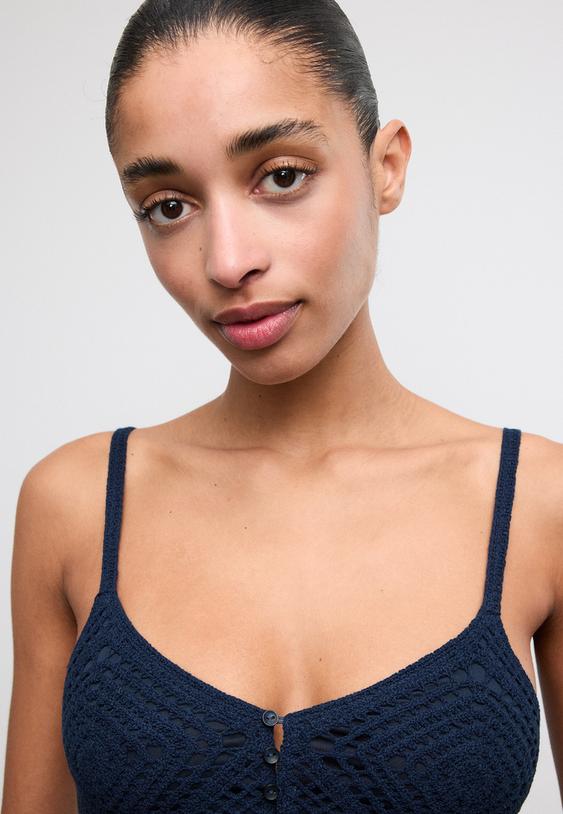 top crochet volantes