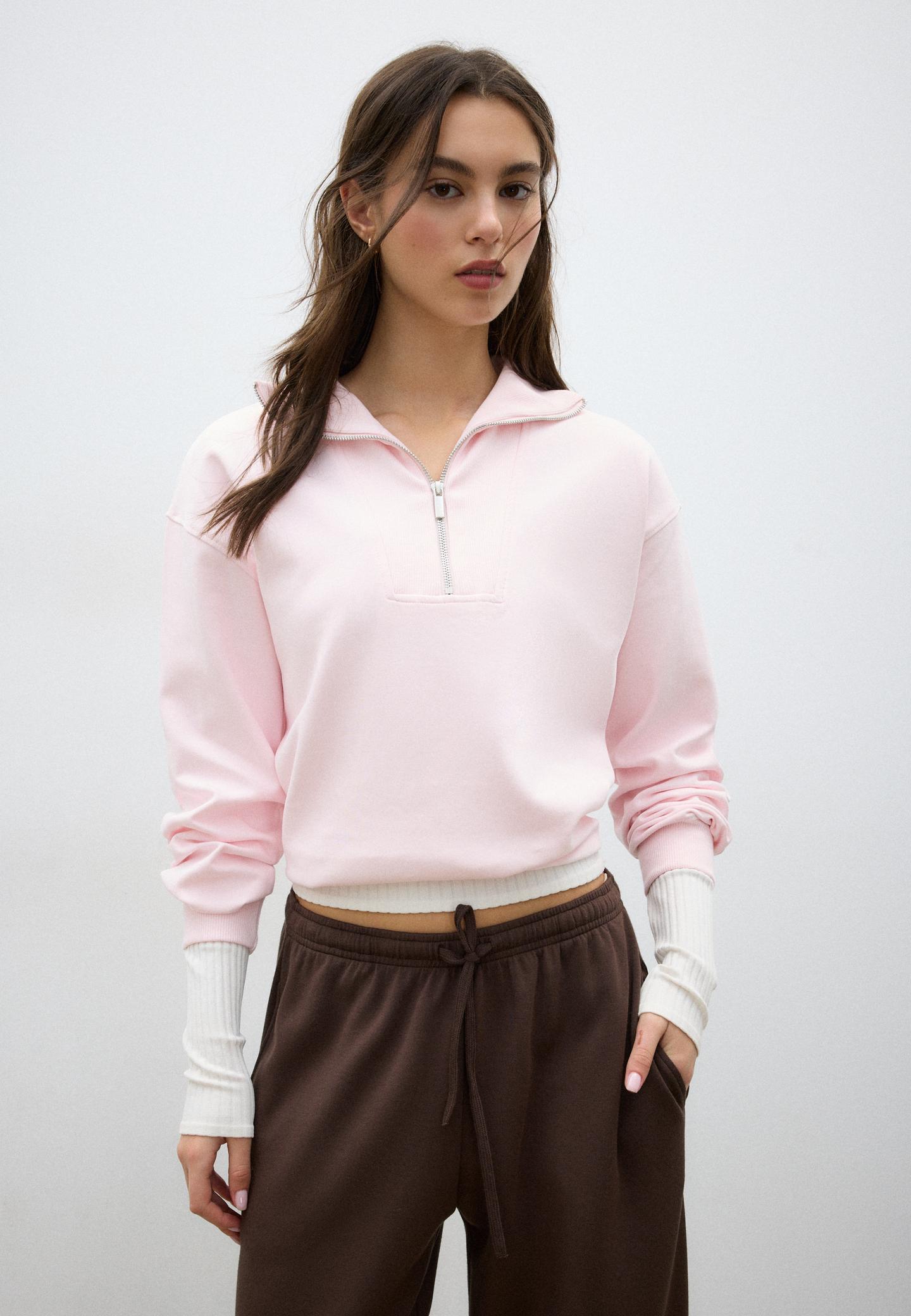 Sweatshirts Stradivarius rose Taille XL Sweatshirts Stradivarius rose Taille XL