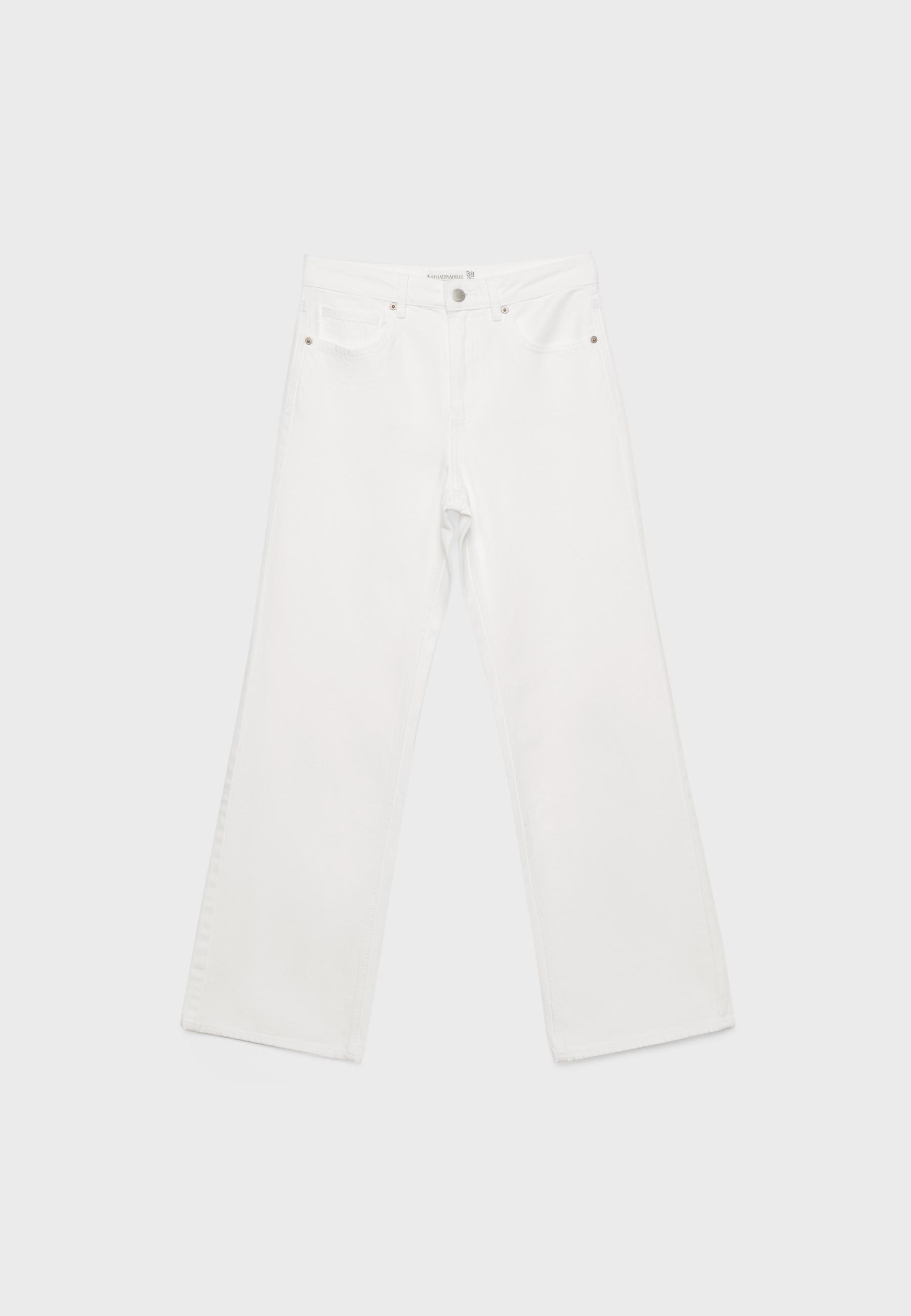 D92 Wide-leg straight-fit jeans — White