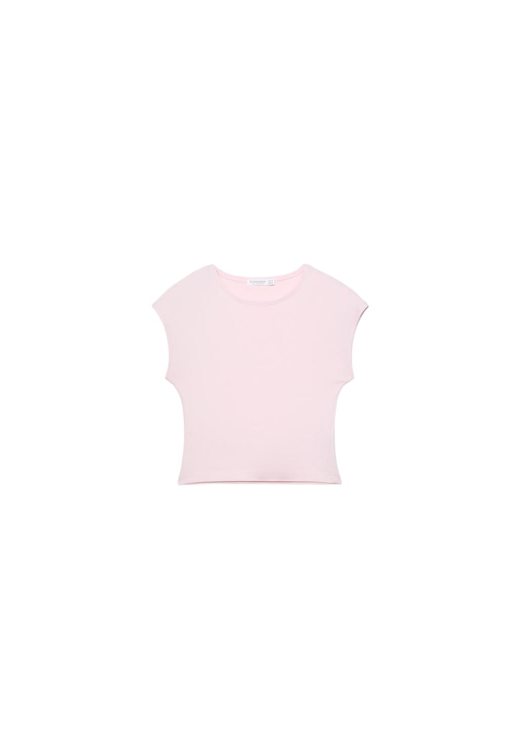 Figurbetontes Basic Crop T-Shirt