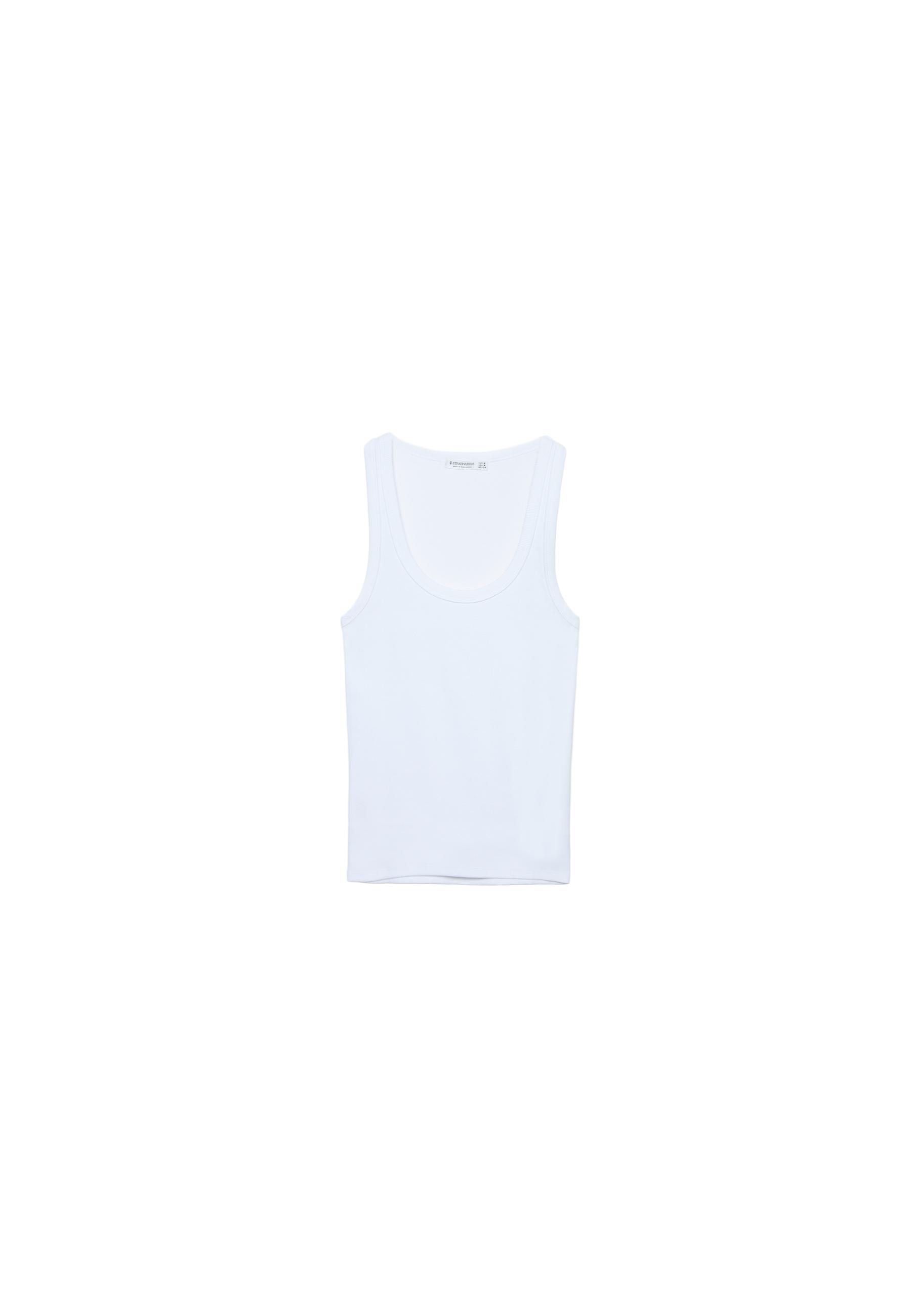 Basic strappy top — White
