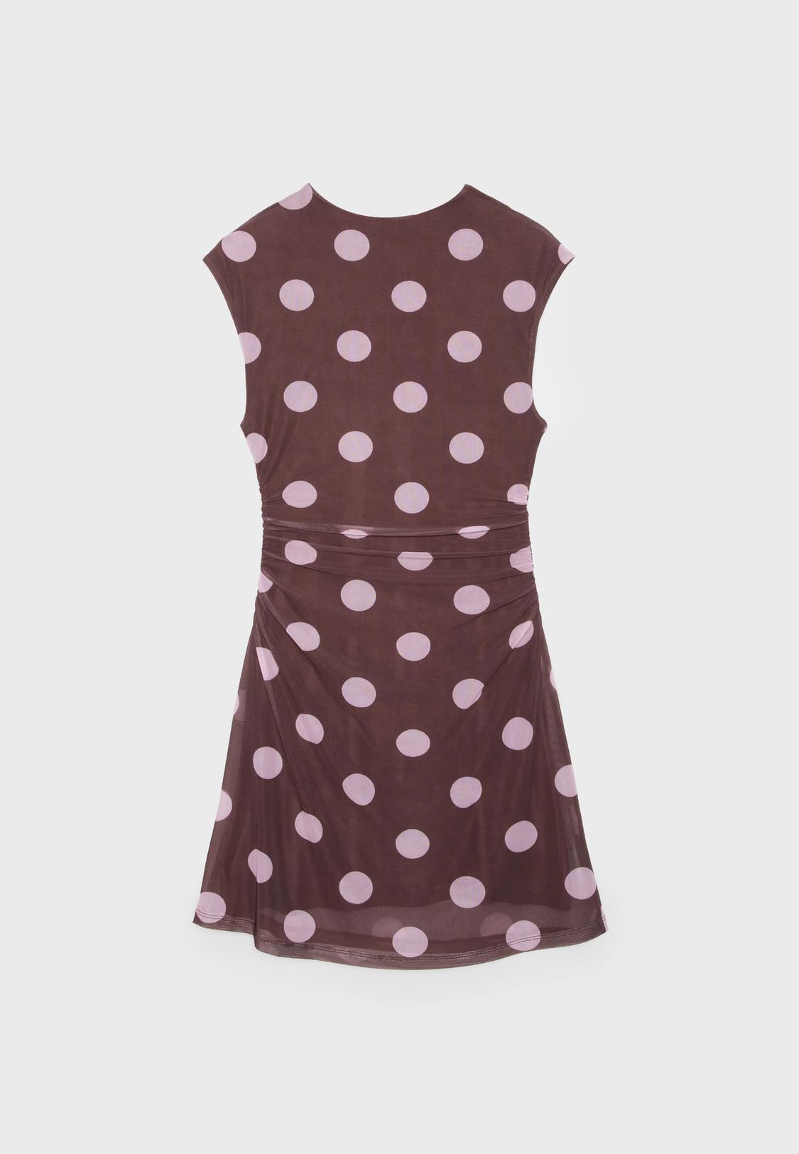 princess polly baby blue dress The Brown Polka Dot Dress Trend Is Taking Over Zara and M&S main image 0