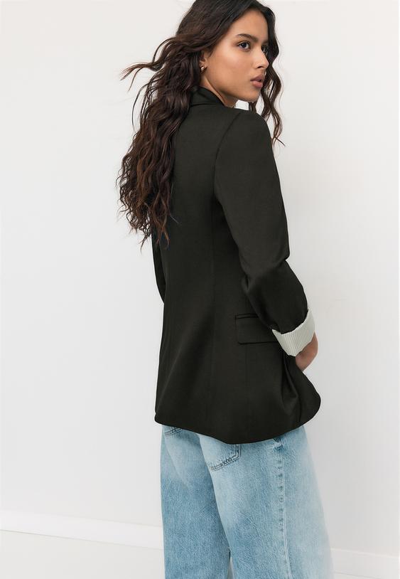 Stradivarius Slim Fit Blazer Black Xl